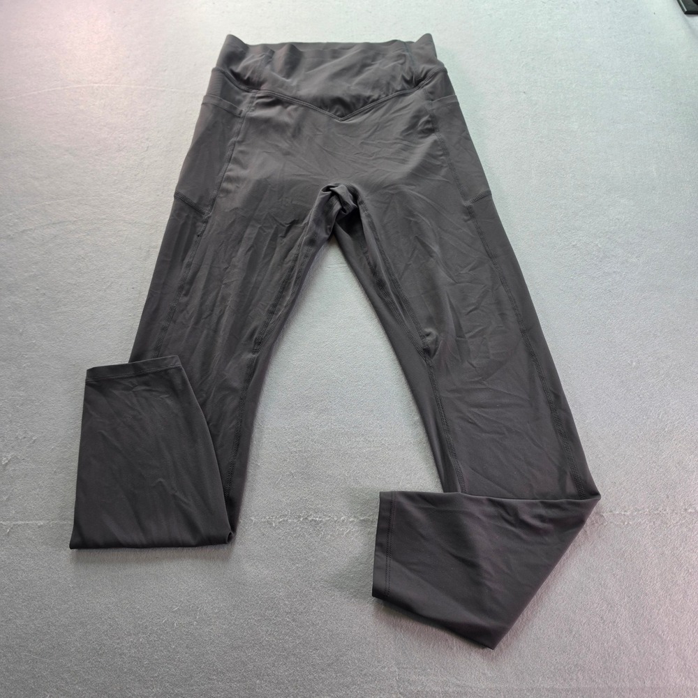 Halara Scrunch Butt Crossover Leggings Gray Small High Waist Gym Yoga Athleisure